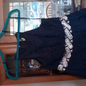 Evening dress size 11 by trixxi in navy blue very dark blue
